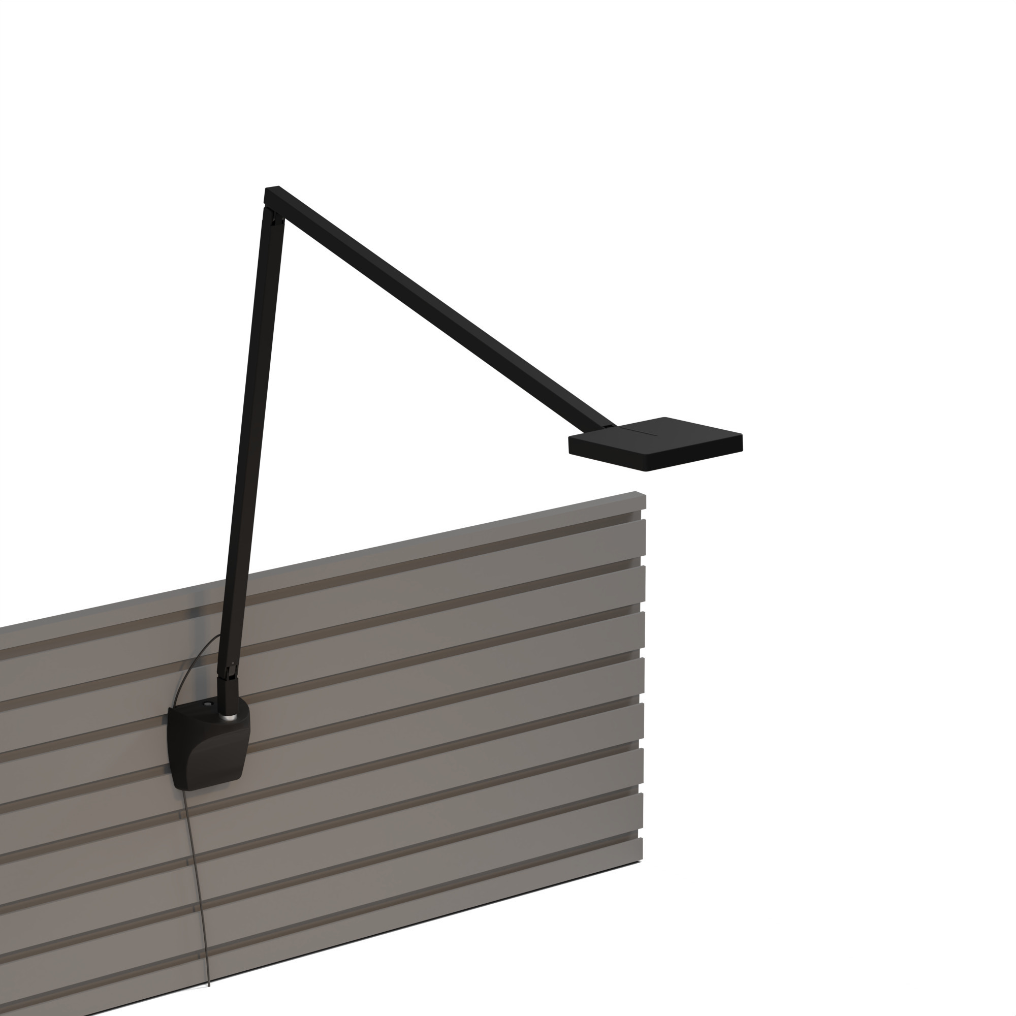 Focaccia Slatwall Mount Desk Lamp Wall Light in Matte Black